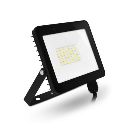 PROJ LED 30W 6KK NOIR - LUMOS SLIM II - LUMINAIRES EXTERIEURS 