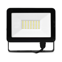 PROJ LED 30W 6KK NOIR - LUMOS SLIM II - LUMINAIRES EXTERIEURS 