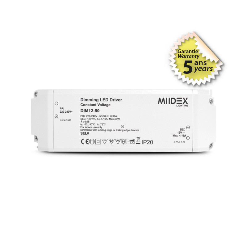 ALIM 12V DIM TRIAC 50W 5A - ALIMENTATION - ACCESSOIRES 