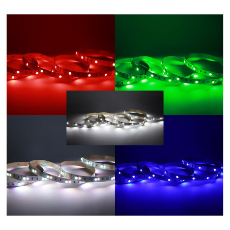 BANDEAU RGB + 6000K 5M 60LED - BANDEAU - LUMINAIRES INTERIEURS 