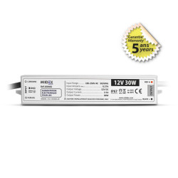 ALIM 12V DC LUMINEUX 30W IP67  - ALIMENTATION - ACCESSOIRES 