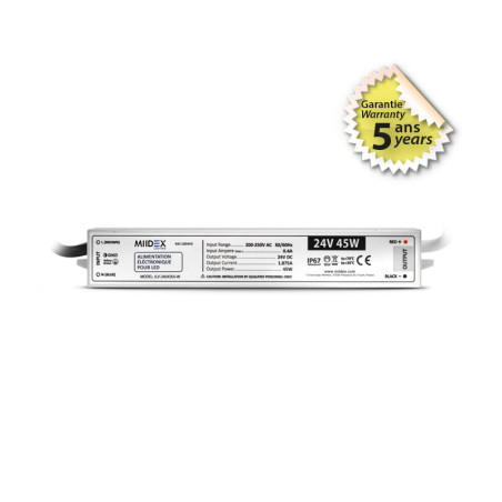 ALIM 24V DC LUMINEUX 45W IP67 - ALIMENTATION - ACCESSOIRES 