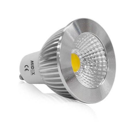 LED 6W GU10 3000K 75° ALU DIM - AMPOULE - AMPOULES 