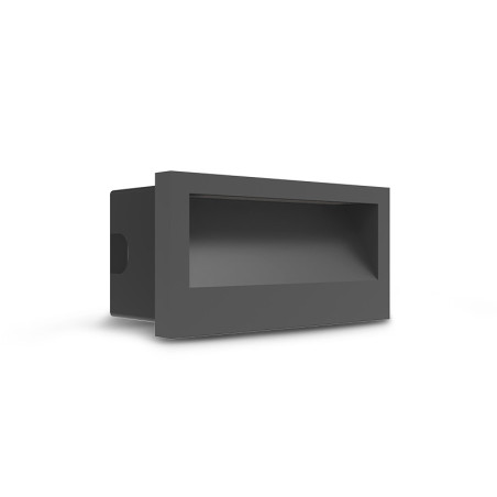 ENCASTRE MUR 3W IP65 140X70MM - ZEPHYR - LUMINAIRES EXTERIEURS 