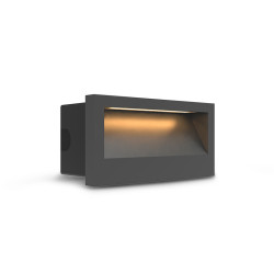 ENCASTRE MUR 3W IP65 140X70MM - ZEPHYR - LUMINAIRES EXTERIEURS 