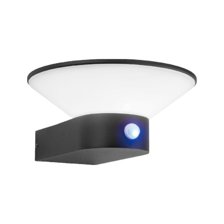 AP MUR 13W 3KK GRI IP54+DET - COUPOLE - LUMINAIRES EXTERIEURS 
