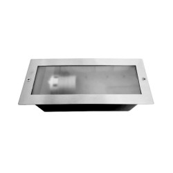 SPOT ENC E27 IP44 REC INOX - PITON E27 - LUMINAIRES EXTERIEURS 