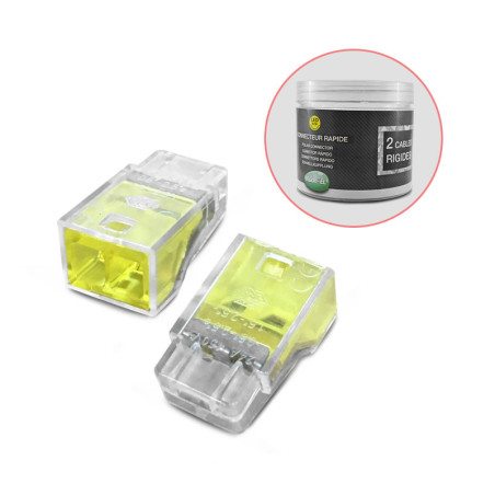 CON RAPIDE 2 FILS RIGIDE 100PC - CONNECTEURS - ACCESSOIRES 