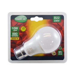 LED 8.5W BULB B22 3000K BLI - AMPOULE - AMPOULES 