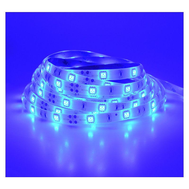 BAND BLEU 5m   7.2 W/M  12V PU -  - LUMINAIRES INTERIEURS 
