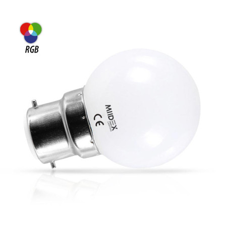 LED 1W BULB B22 RGB DEPO BOI -  - AMPOULES 