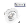 SPOT PLAF 5W 4000K BOI (X 3) - CARAT - LUMINAIRES INTERIEURS 