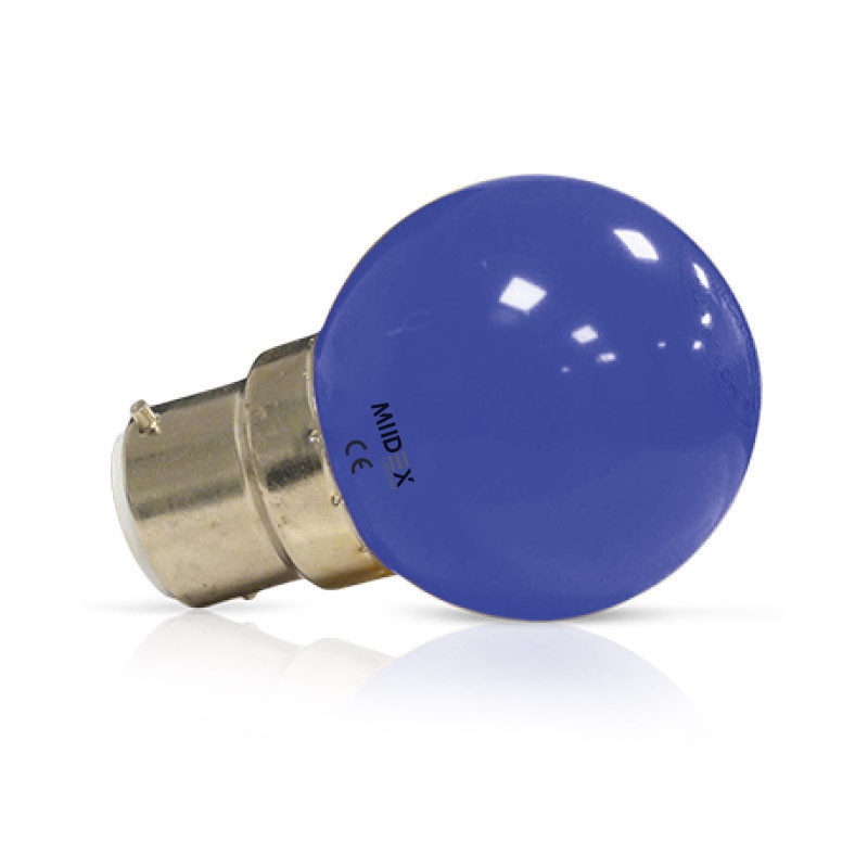 LED 1 W BULB B22 BLEUE BX - AMPOULE - AMPOULES 