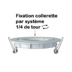 SUP SPOT ROND BLANC 1/4 TOUR - COLLERETTE 1/4 DE TOUR - ACCESSOIRES 