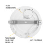 PLAF DIAM170 12W CCT PC BLC AJ - ALDEBARAN - LUMINAIRES INTERIEURS 