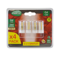 LED G4 3 W 4000K BLI X 4 -  - AMPOULES 
