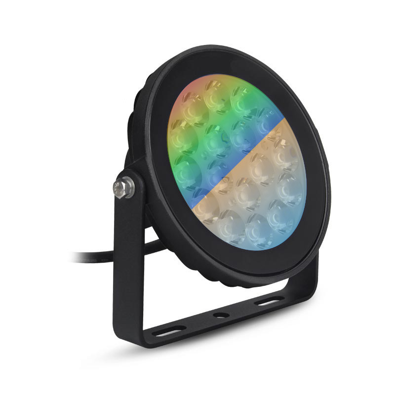 PROJ 9W RGB BLANC NOIR RF - TOURNESOL RGB - LUMINAIRES EXTERIEURS 