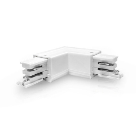 CON TRIPHASE COUDE L BLC 230V - RAIL 3A - LUMINAIRES INTERIEURS 