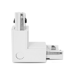 CON TRIPHASE COUDE L BLC 230V - RAIL 3A - LUMINAIRES INTERIEURS 