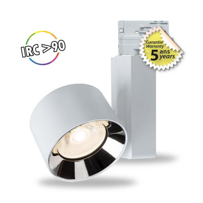 SPOT RAIL 10W BLC 4000K 5A - WHAO - LUMINAIRES INTERIEURS 